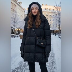 Goldbergh Luxury Sports Down Winter Jacket Black — Size US 8